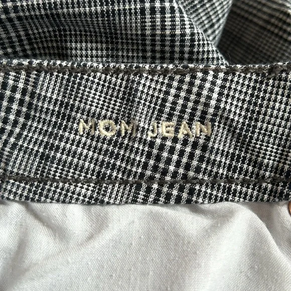 American Eagle plaid stretch Mom Jean size 6 - Picture 9 of 11